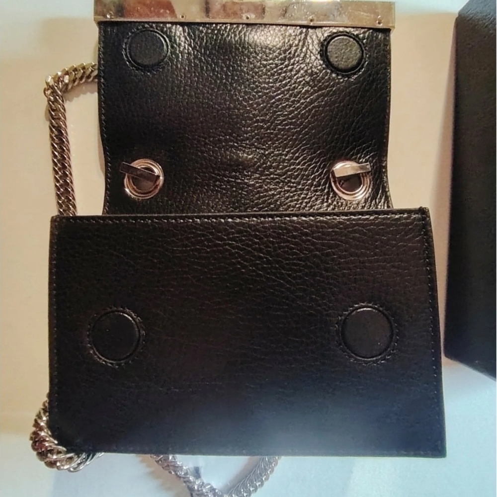 Philipp Plein Black and Silver Clutch Shoulderbag with Edgy Glamour $2200 - Picture 3 of 12